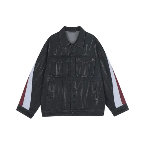 BJHG Куртки Пальто Унисекс Tie Dye Черный