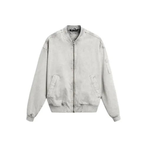 ZARA Куртки и Пальто Мужской Светло-Серый