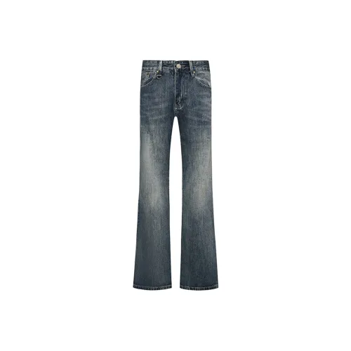 COOLALPACA Джинсовый синий Унисекс Джинсы