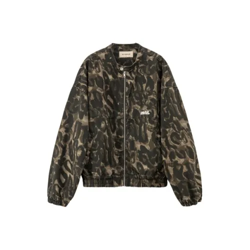 NO ONE ELSE Куртки Пальто Унисекс Горчично-зеленый