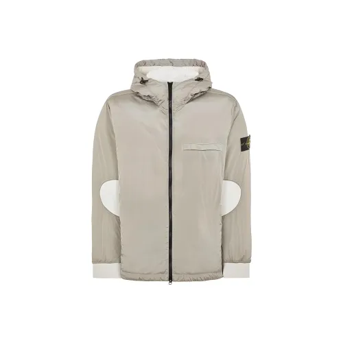 STONE ISLAND FW23 Хлопковый пуховик Мужской Lime Gray