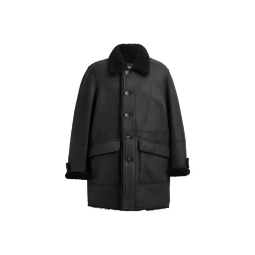 COACH Черные Мужские Кожаные Куртки