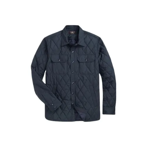 Double RL SS24 Пуховая куртка Мужская Темно-синяя