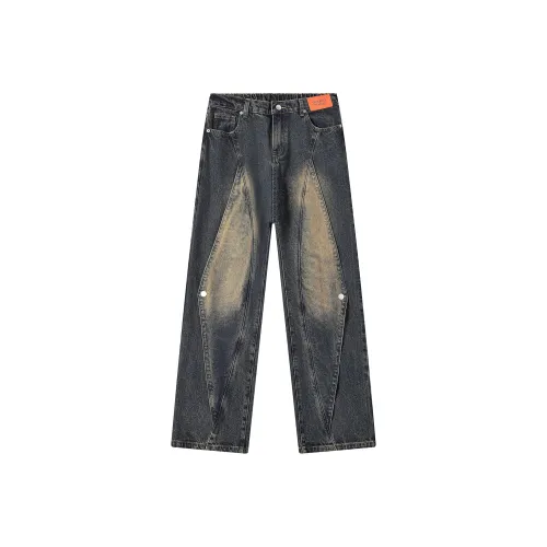 GEOFFREY B. SMALL Джинсы Унисекс Винтаж Синий