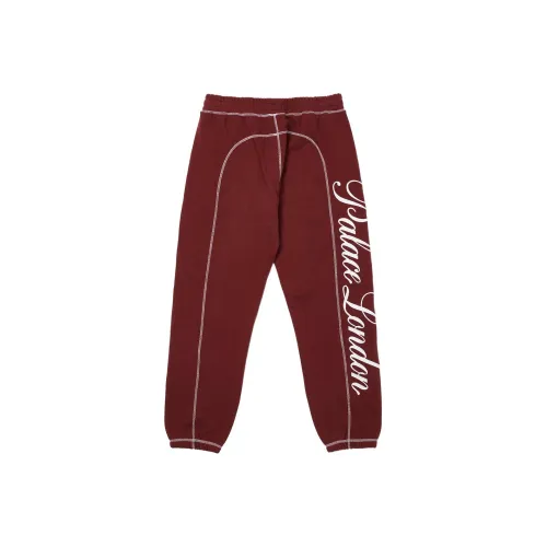 PALACE Red Men's Knitted Training Pants PALACE Красный Мужские Вязаные Спортивные Штаны