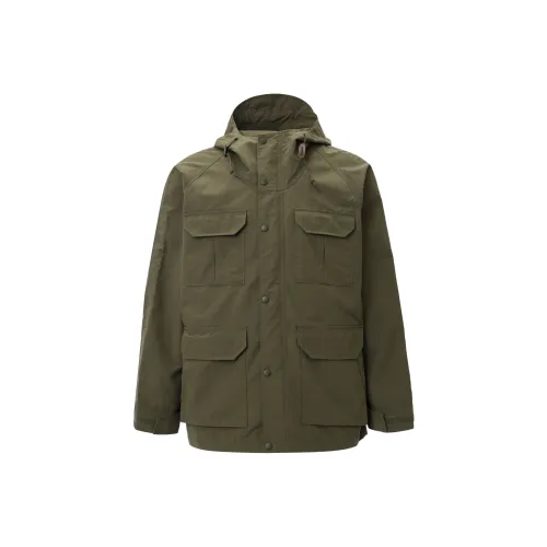 UNIQLO Куртки и Пальто Унисекс Оливковый
