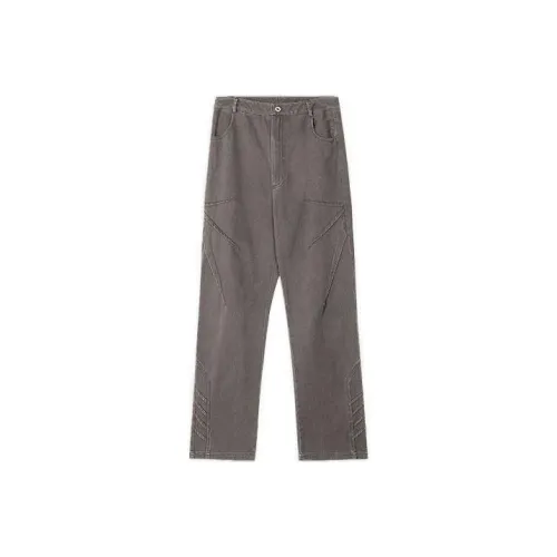 0 CROWORLD Серый Мужские Джинсы