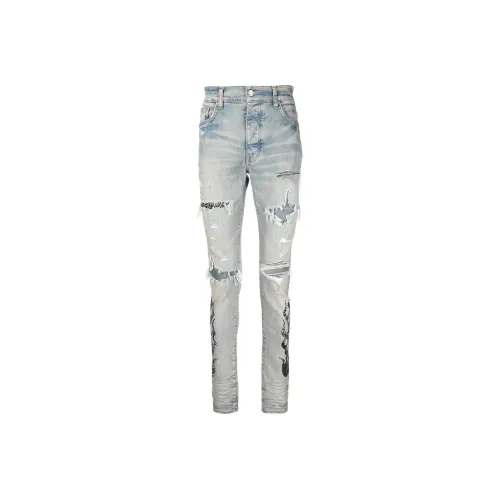 AMIRI Men's Blue Jeans AMIRI Мужские синие джинсы