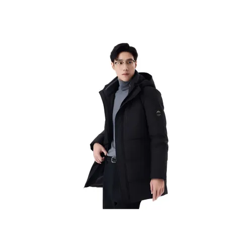 Yalu Черный Мужской Пуховик