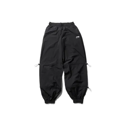 LINING Paris Fashion Week Collection Черные Мужские Вязаные Спортивные Штаны