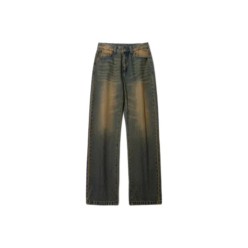 GROOL Джинсы Унисекс Винтаж Синий