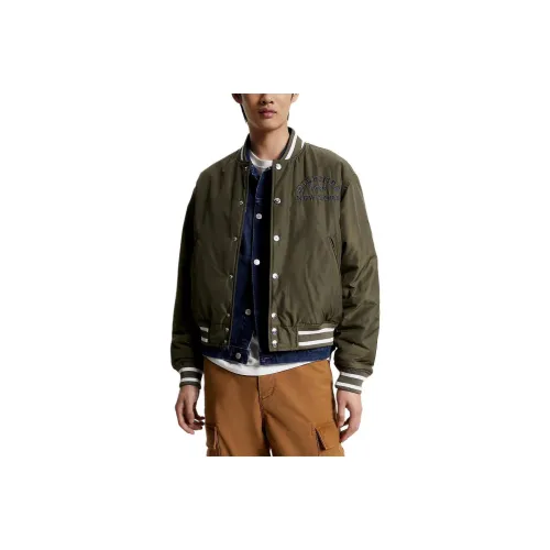 Tommy Hilfiger Двусторонняя монограмма BOMBER Куртки и Пальто Мужской Армейский зеленый
