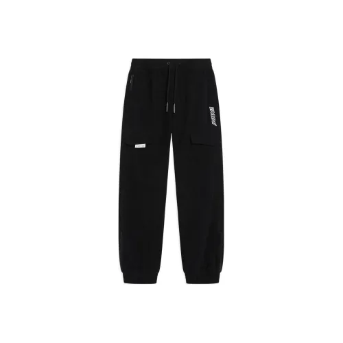 Подкладка Wade Collection черные унисекс вязаные тренировочные брюки