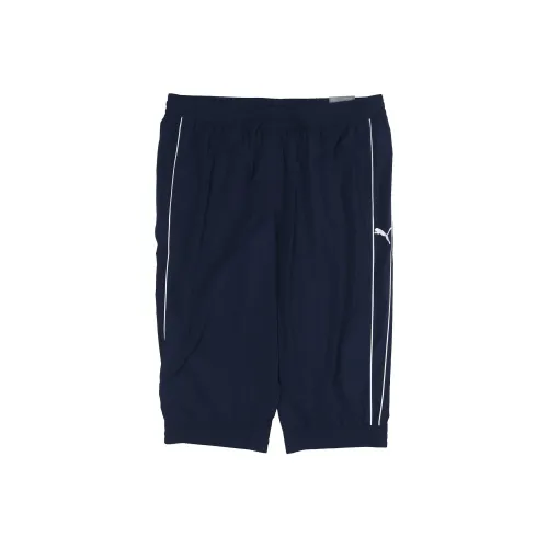 PUMA Твидовые синие мужские вязаные тренировочные штаны