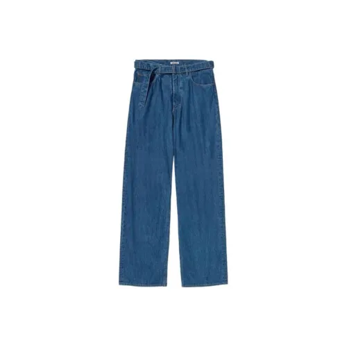 Auralee Men's Blue Jeans Auralee Мужские синие джинсы