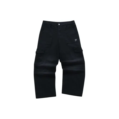 FILA FUSION Карго Брюки Мужские Глубокий Черный