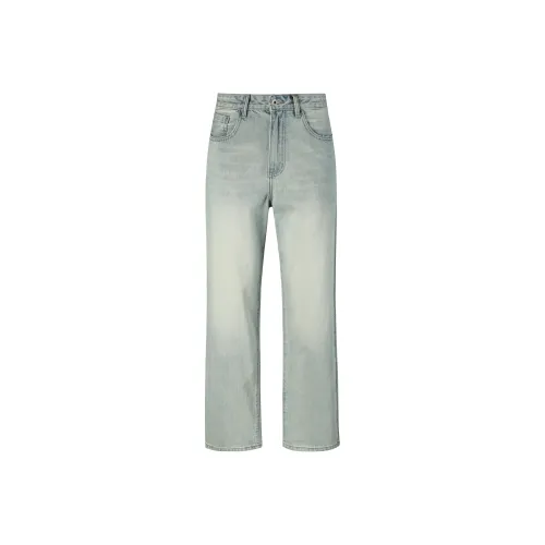 A3G4 Бирюзовый Унисекс Джинсы