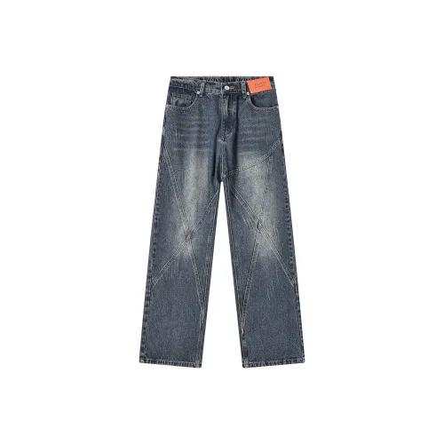 GEOFFREY B. SMALL Джинсы Унисекс Винтаж Синий