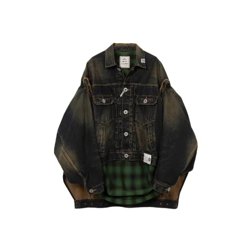 Maison Mihara Yasuhiro Индиго Мужские Куртки