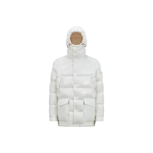 Moncler Пуховик Мужской Натуральный Белый