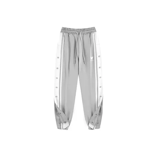 NOCAO Snap Пуговица Прямой крой Брюки Унисекс