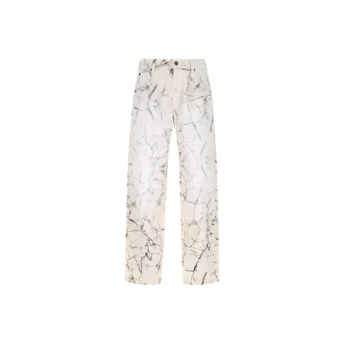 ISABEL MARANT Белый Мужской Джинсы