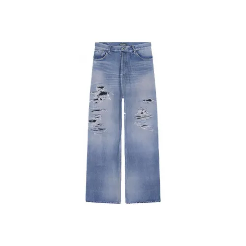 Balenciaga FW21 Джинсы Свободного кроя Мужские Синие