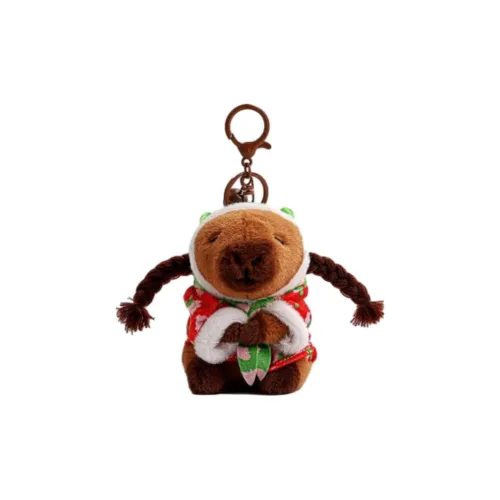 JIUJI Очаровательный Цветочный Дизайн Хлопковая Куртка Свинья Брелок Кукла Плюшевая Подвеска 12 см Высота