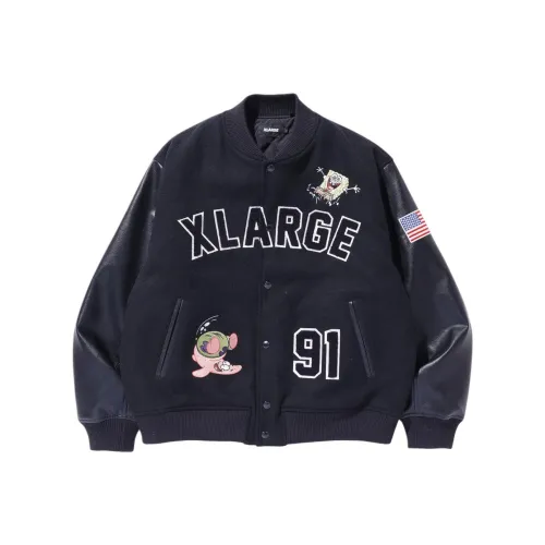 XLARGE Sponge Baby, Collaboration Черная унисекс куртка