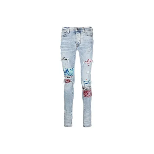AMIRI Men's Blue Jeans AMIRI Мужские синие джинсы