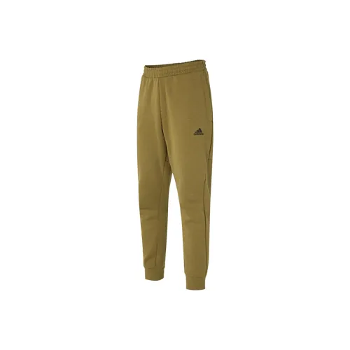 Adidas Olive Men's Knitted Training Pants Adidas Оливковые мужские вязаные тренировочные штаны