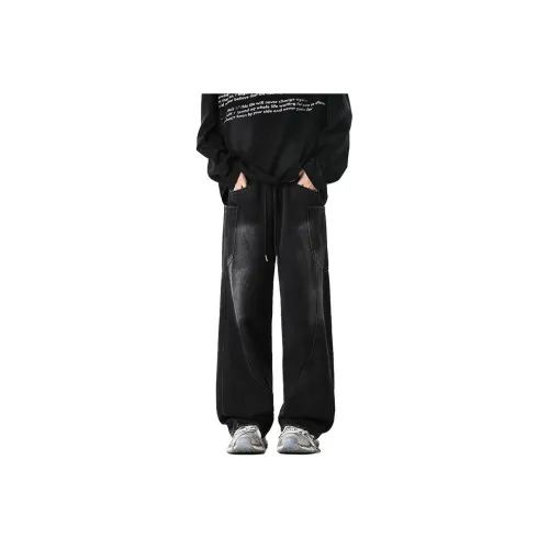 AMBER LIGHT Черные Унисекс Джинсы