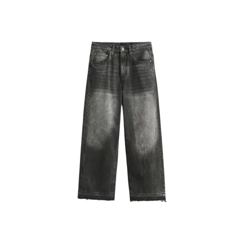 & V & Dirty Черные Мужские Джинсы