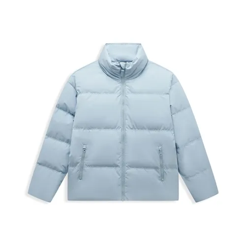 XTEP Cropped Down Jacket Unisex Waterbank Gray XTEP Укороченный пуховик унисекс Waterbank серый