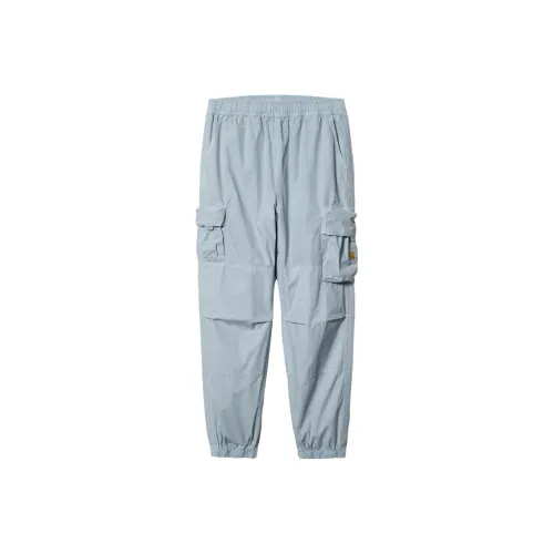 Carhartt WIP Blue Men's Knitted Training Pants Кархартт WIP Синий Мужские Вязаные Спортивные Штаны