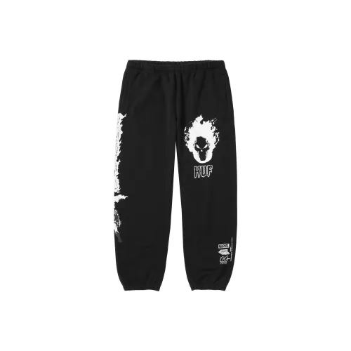 HUF Co-Brand Черные Мужские Вязаные Спортивные Штаны