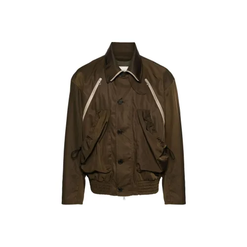 DRIES VAN NOTEN Хаки Мужские Куртки
