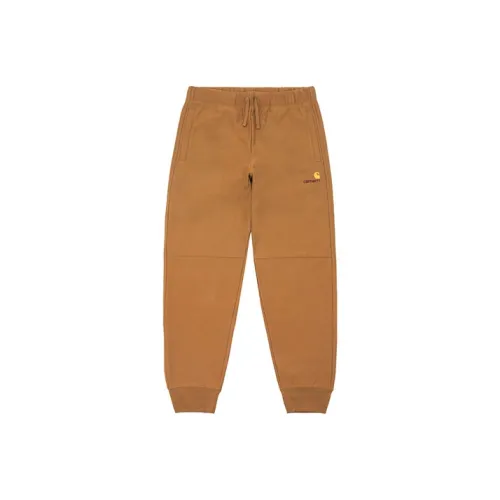 Carhartt WIP Мужские Вязаные Спортивные Штаны Красно-Коричневого Цвета