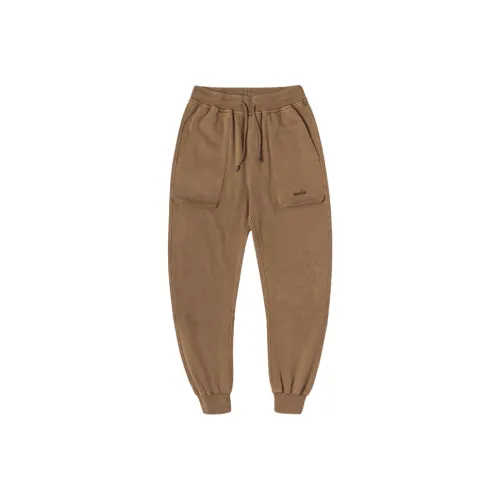 DIADORA Штаны с манжетами Тренировочные штаны Унисекс Темно-коричневый