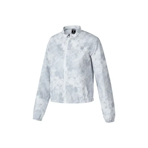 Skechers Куртки и Пальто Женские Чернила Белая Подкладочная ткань С принтом по всей поверхности
