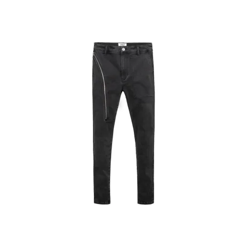 P.M.W FW21 Узкие брюки джинсы мужской черный