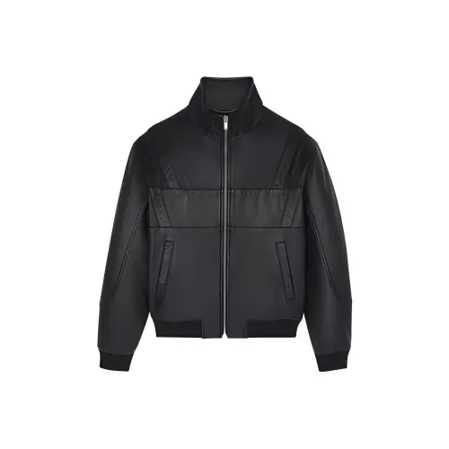 SAINT LAURENT FW22 Кожаная куртка мужская черная