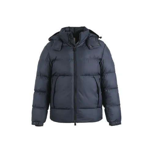 Hugo Boss SS24 Хлопковый пуховик Мужской Темно-синий