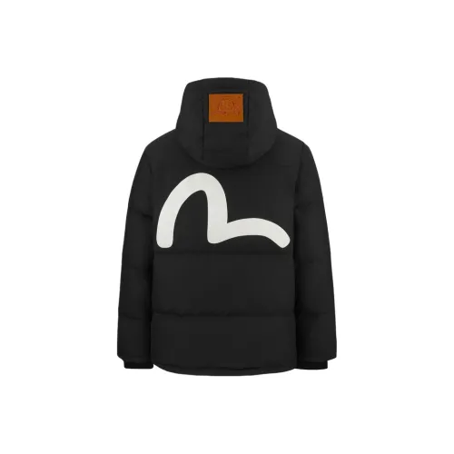 EVISU Черный Мужской Пуховик