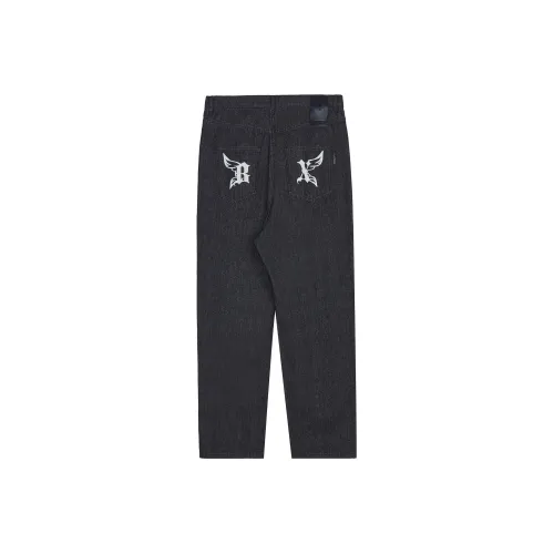 B.X Черные Унисекс Джинсы