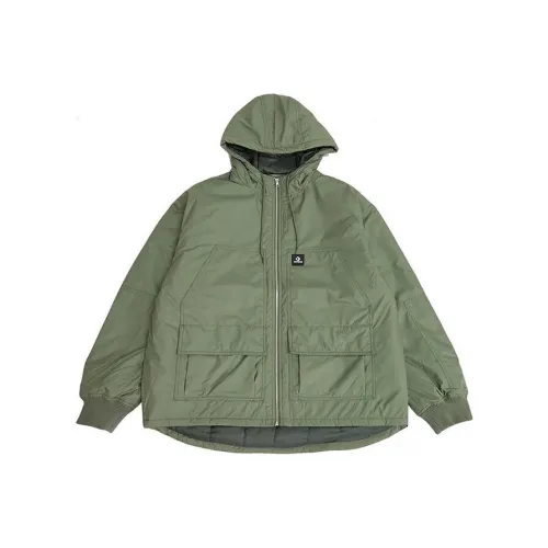 Конверс Хлопковый пуховик Мужской Зеленый