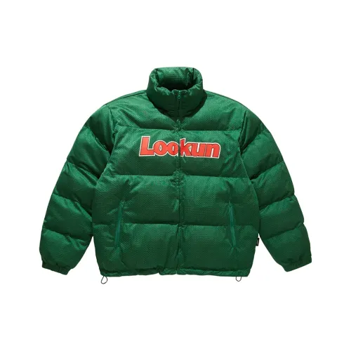LOOKUN Хлопковый пуховик унисекс зеленый