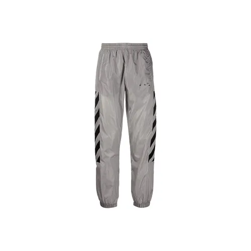 Off Белый SS21 Светло-серый Мужские Вязаные Спортивные Штаны