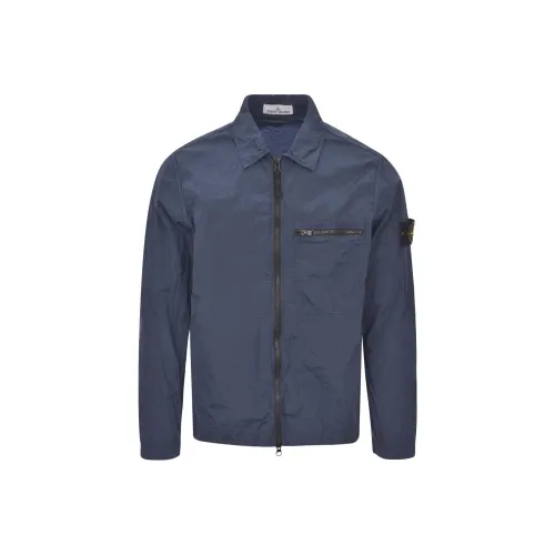Stone Island Серый Синий Мужская Куртка