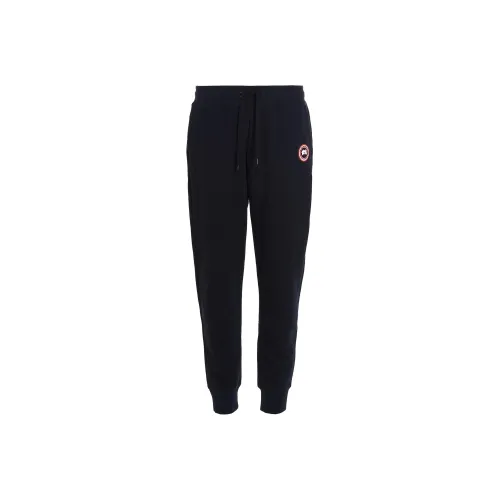 Canada Goose Huron Series Темно-синие мужские вязаные тренировочные брюки